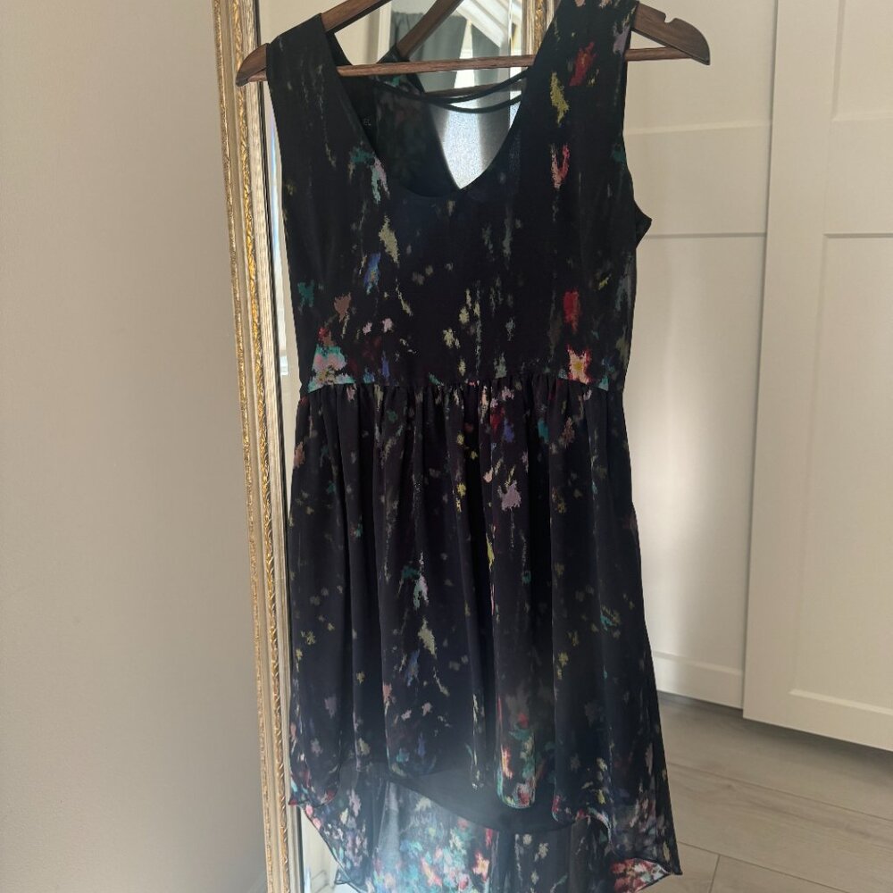 Sheer Midi Zara Dress with Pattern - Size L